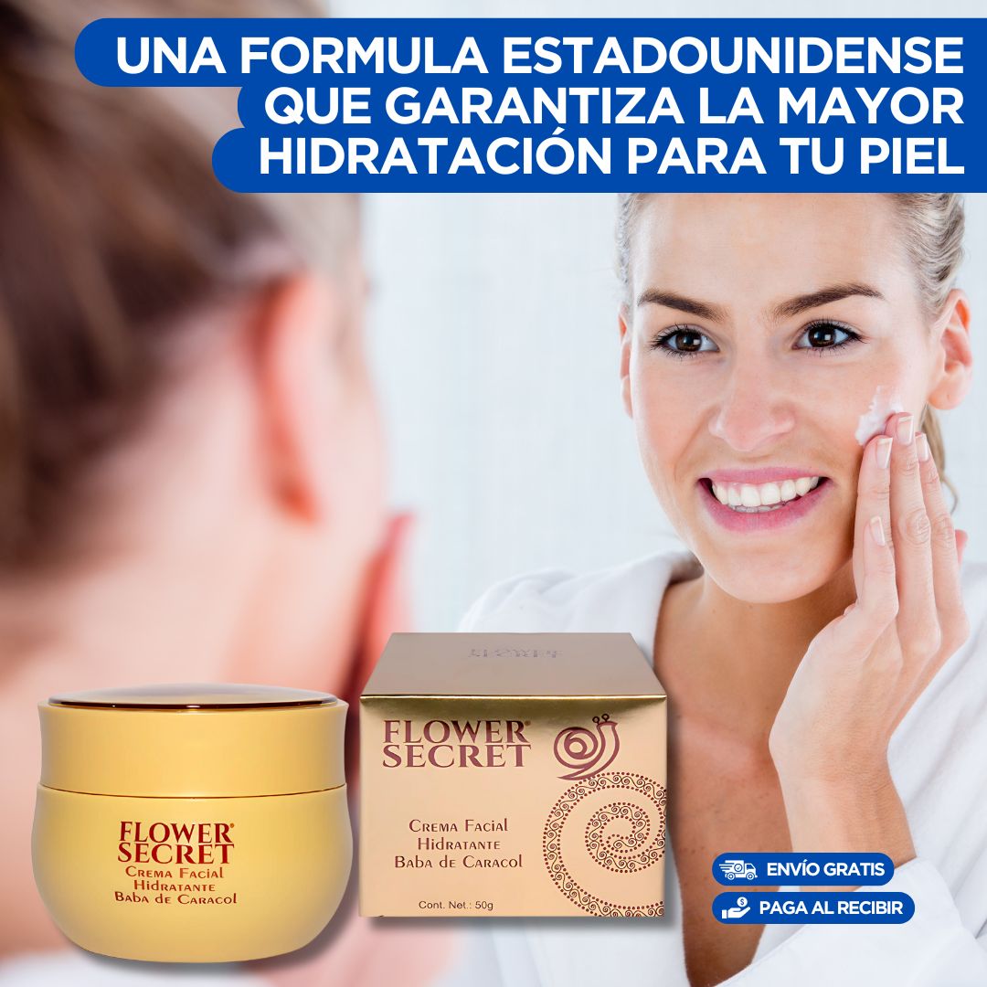 Crema Facial Baba De Caracol con efecto Anti envejecimiento e hidratación profunda🔥x 50g