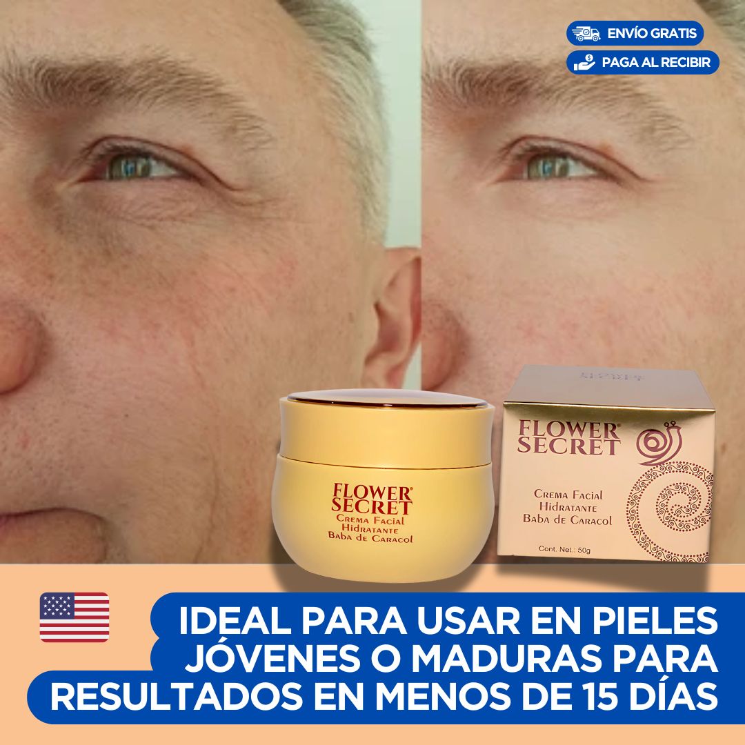 Crema Facial Baba De Caracol con efecto Anti envejecimiento e hidratación profunda🔥x 50g