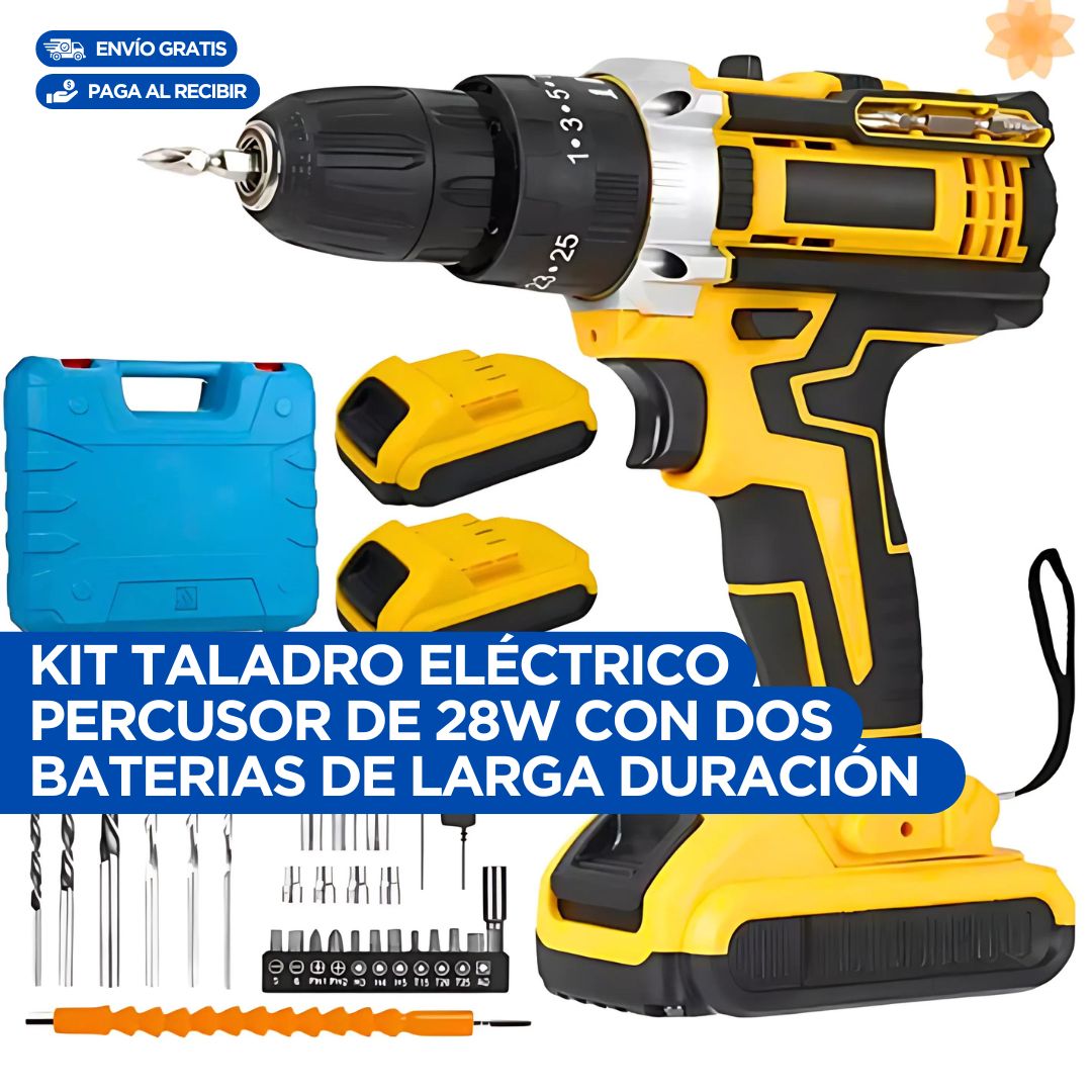 Kit Taladro  Power flex Tasbel 🔥2 baterías de 98V