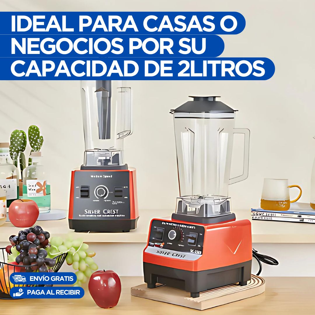 Licuadora Profesional🔥con vaso de 2L y 15 velocidades de máxima potencia➕ Curso de nutrición GRATIS