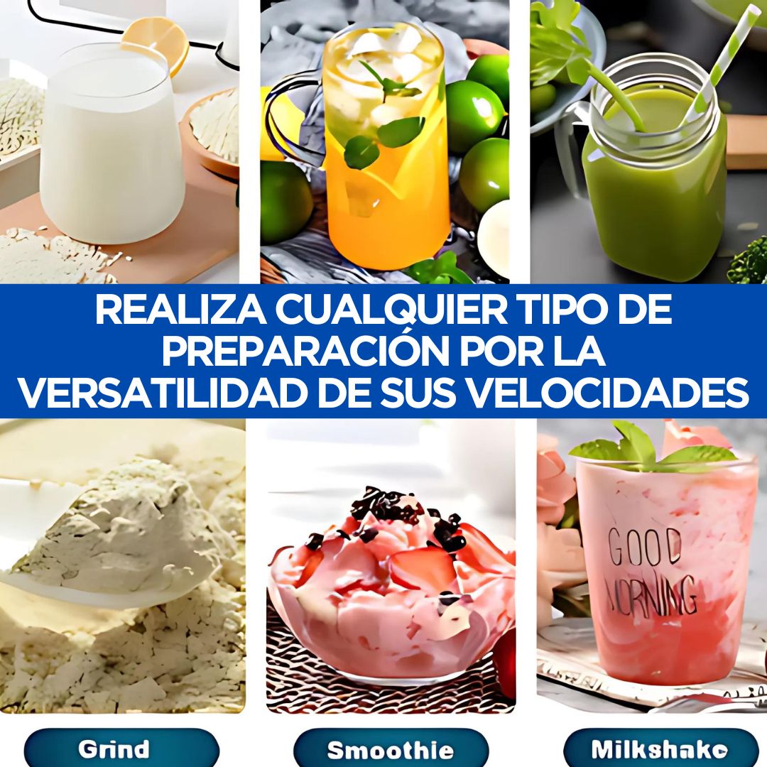 Licuadora Profesional🔥con vaso de 2L y 15 velocidades de máxima potencia➕ Curso de nutrición GRATIS