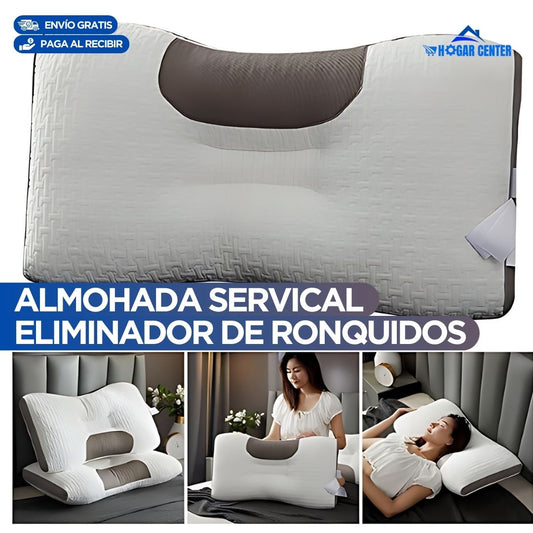 Almohada servical eliminadora de ronquidos➕GRATIS curso de masajes de relajación online