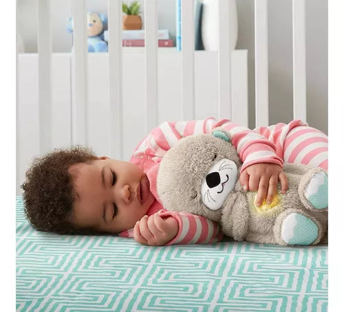 Peluche de Nutria con Sonido, Luces y Respiración❤️ que acompaña y tranquiliza a tu bebé